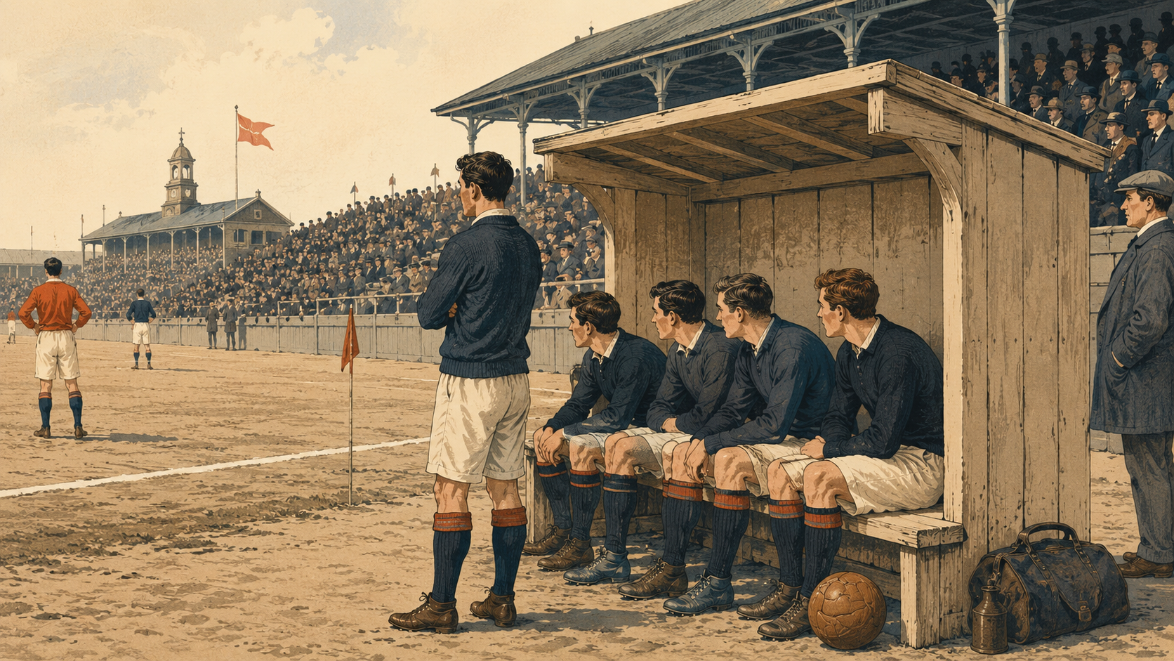 Historia de los primeros bancos para jugadores suplentes en eventos deportivos